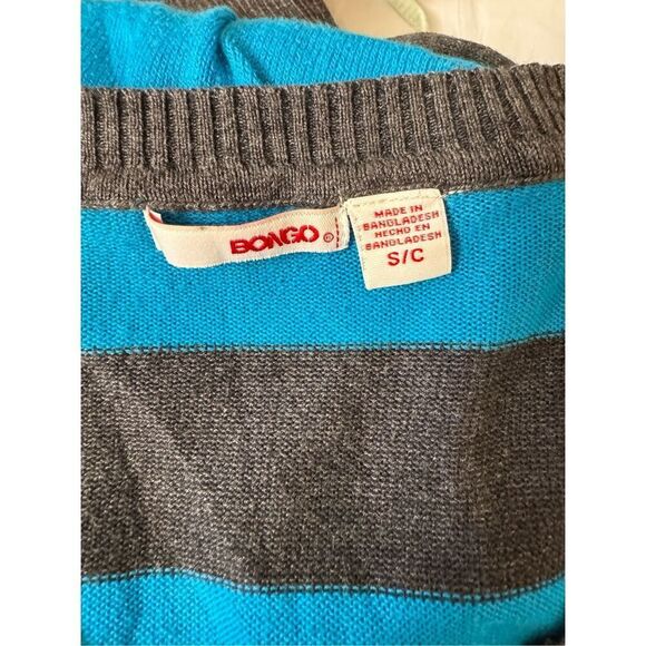 Bongo stripped long sleeve blouse size small - Picture 4 of 6